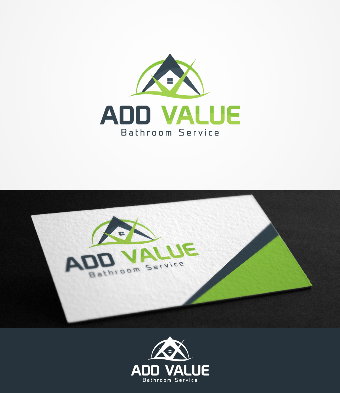 Logo-Design von Grapismo Brand Studio für ADD VALUE Bathroom Service | Design #9963216