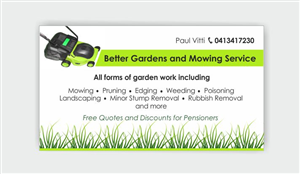 Lawn Service Business Cards : Lawn Care Business Card Template Postermywall : By clicking on the image it will immediately take your selection to the card editor.