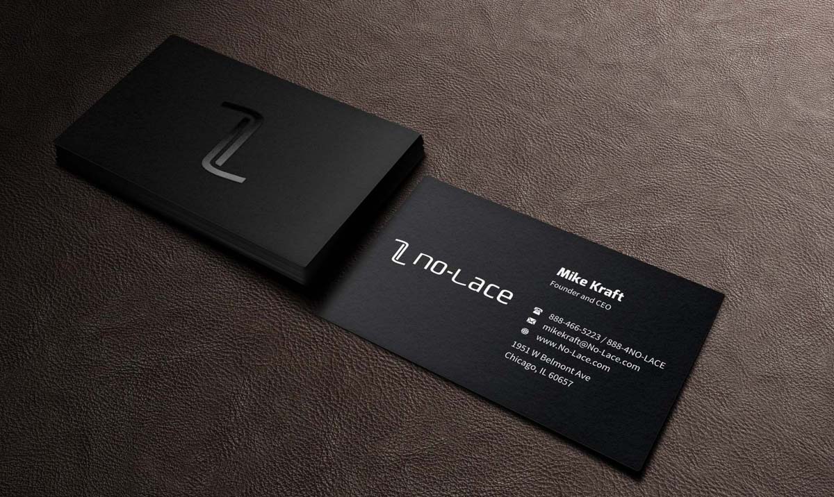 Business Card Design by INDIAN_Ashok for No-Lace | Design #9976895