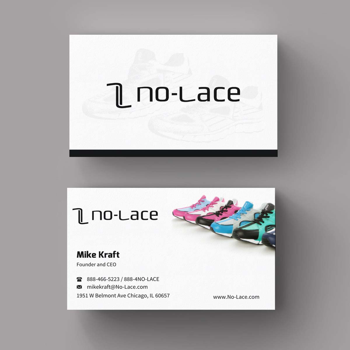 Business Card Design by INDIAN_Ashok for No-Lace | Design #9976897