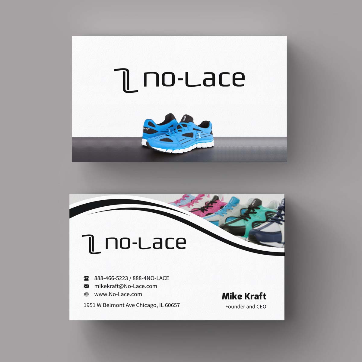 Business Card Design by INDIAN_Ashok for No-Lace | Design #9976902