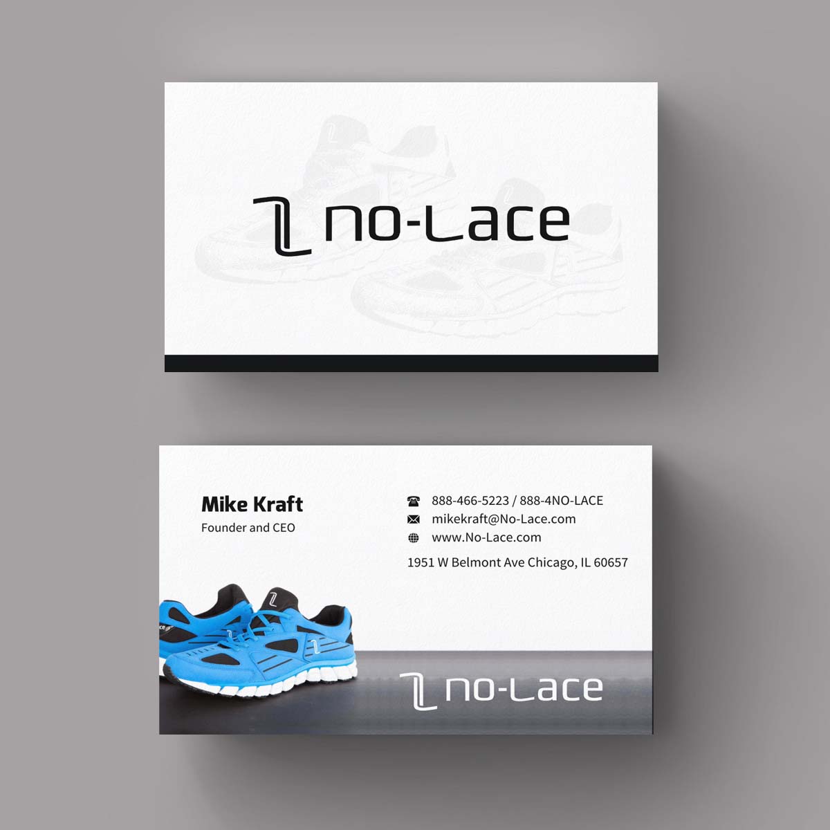 Business Card Design by INDIAN_Ashok for No-Lace | Design #9976905
