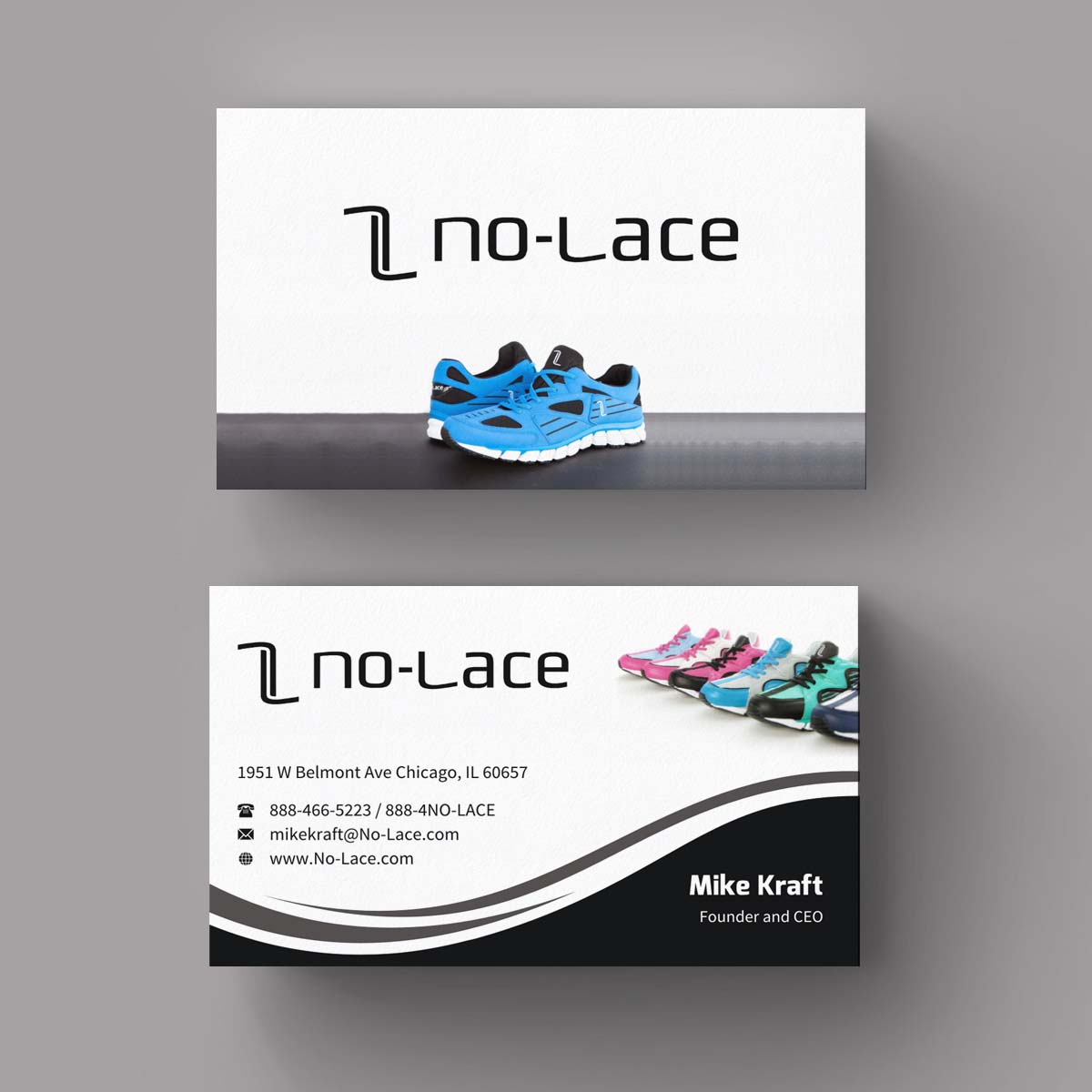 Business Card Design by INDIAN_Ashok for No-Lace | Design #9976907