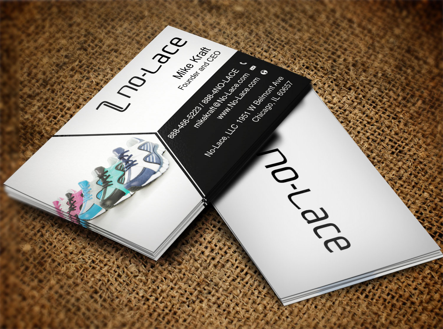 Diseño de Tarjeta de Presentación por Lanka Ama para No-Lace | Diseño #9970423