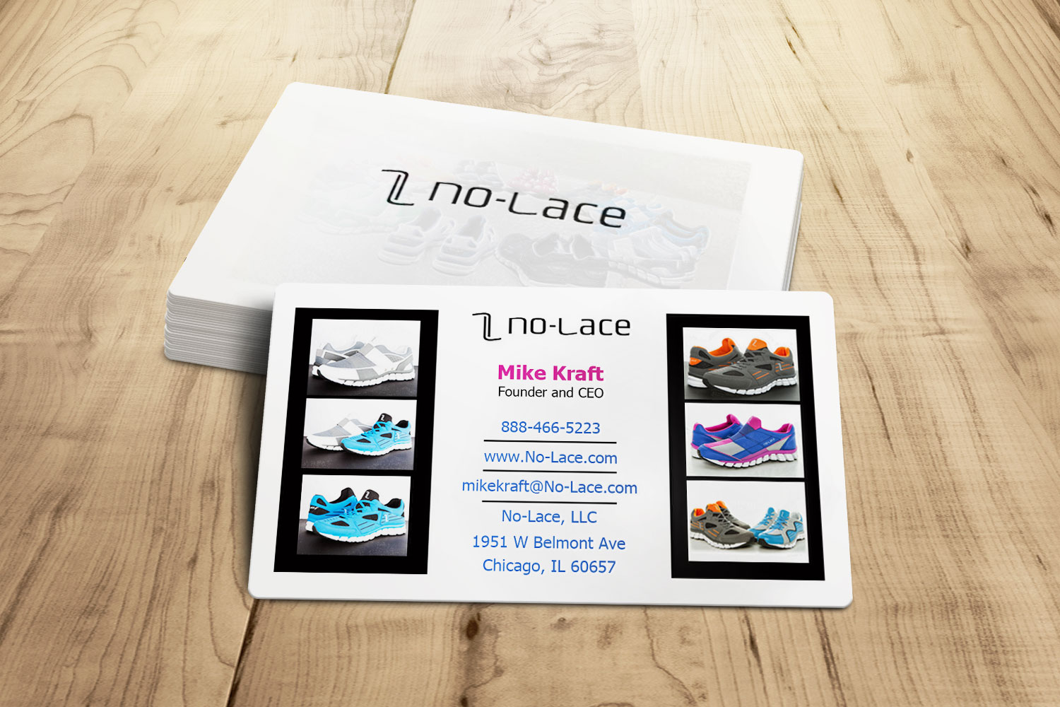 Business Card Design by Lanka Ama for No-Lace | Design #9970427