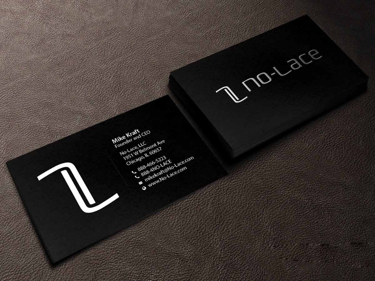 Business Card Design by Creations Box 2015 for No-Lace | Design #9983169