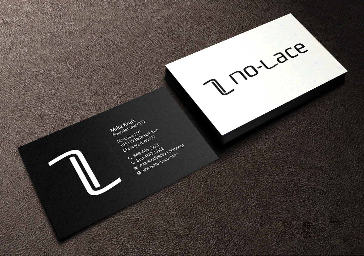 Business Card Design by Creations Box 2015 for No-Lace | Design #9983171