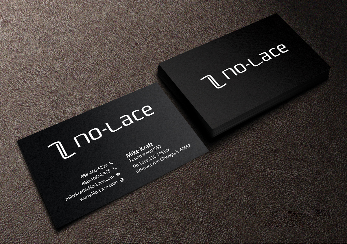 Business Card Design by Creations Box 2015 for No-Lace | Design #9983186