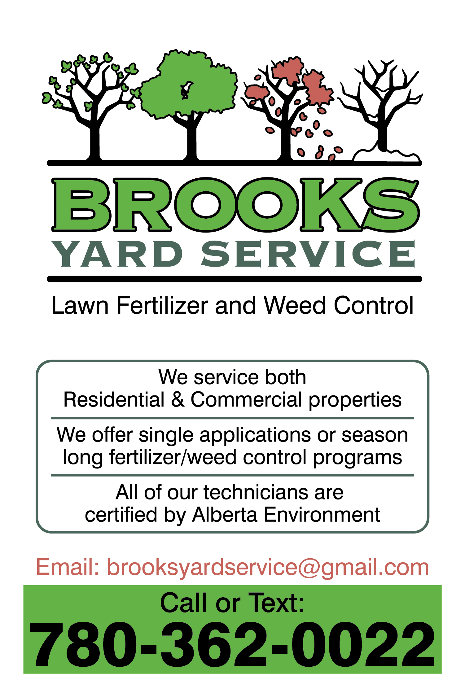 Newspaper Ad Design by Khalid Mehmood for Brooks Yard Service | Design #10073237