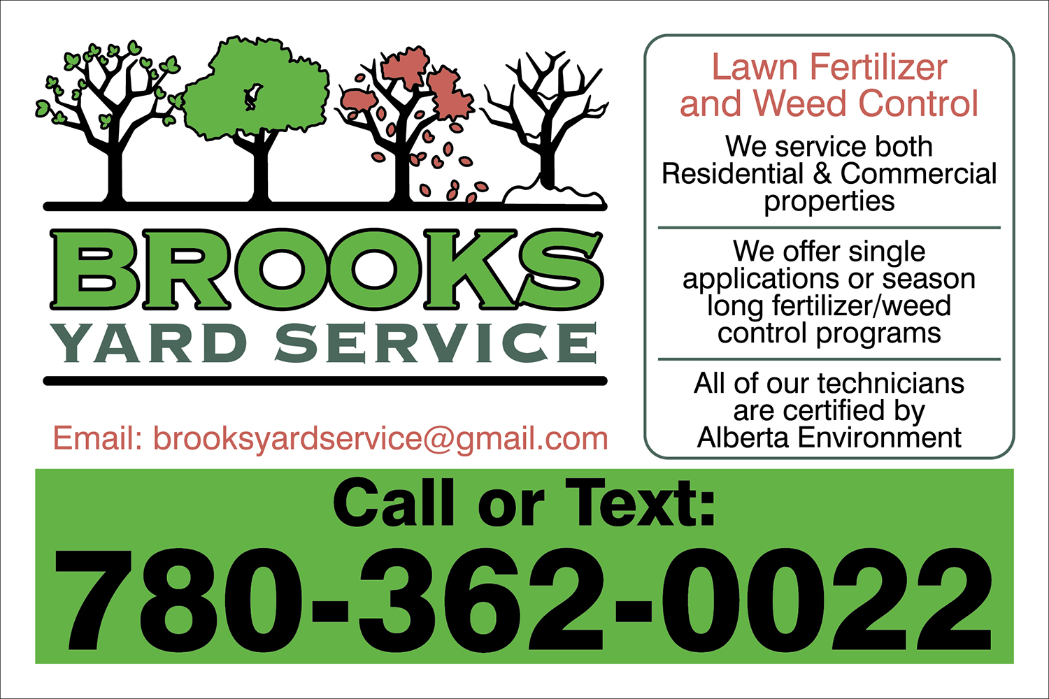 Newspaper Ad Design by Khalid Mehmood for Brooks Yard Service | Design #10073415