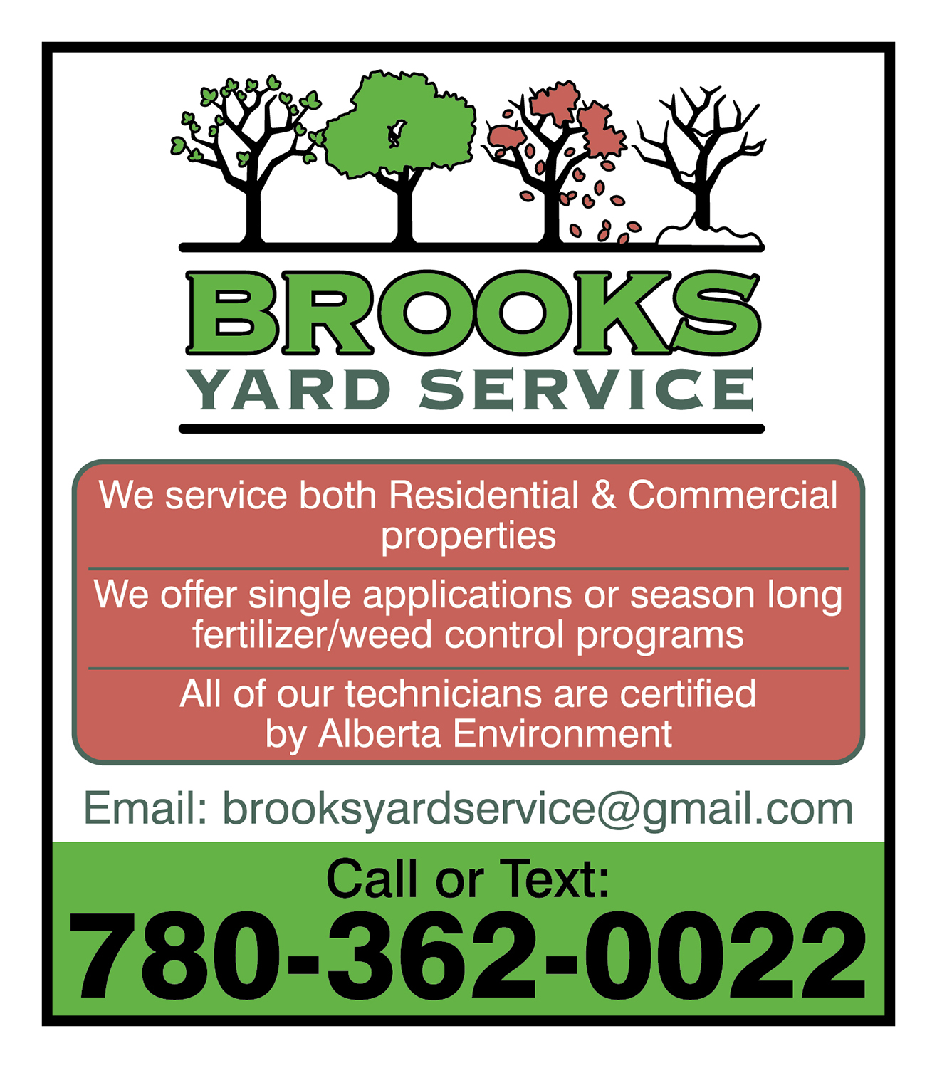 Newspaper Ad Design by Khalid Mehmood for Brooks Yard Service | Design #10109299