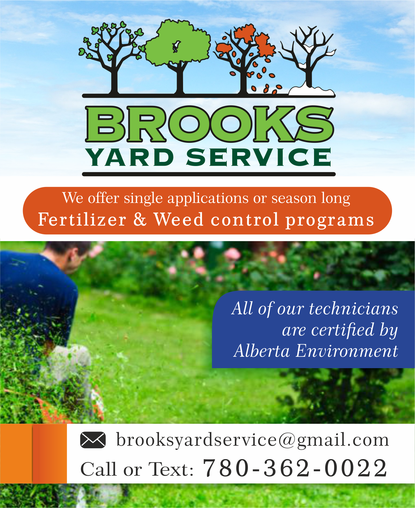 Newspaper Ad Design by Pint & Promotional Projects for Brooks Yard Service | Design #10041773