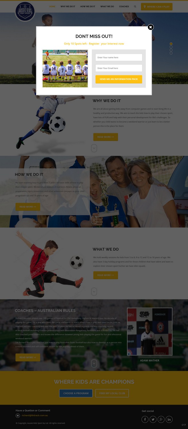 Web Design by pb for this project | Design #9951688