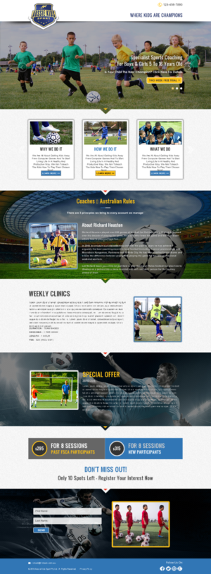 Website Design for new business Aussie Kids Sport  | Web-Design von Sbss