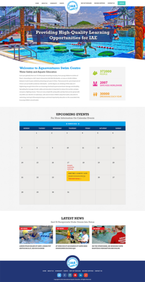 International Aquatic Education | Web-Design von Mayank Patel