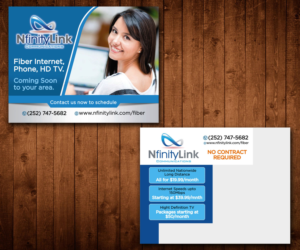 Postcard Design by Designers Hub for Infinity Network Services, Inc. | Design: #10008244