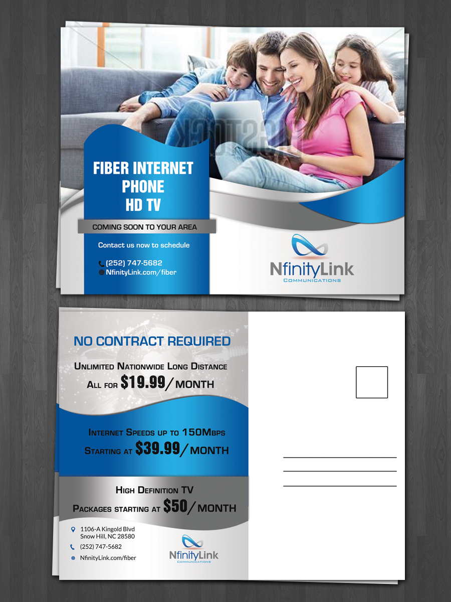 Postcard Design by hih7 for Infinity Network Services, Inc. | Design: #10200511