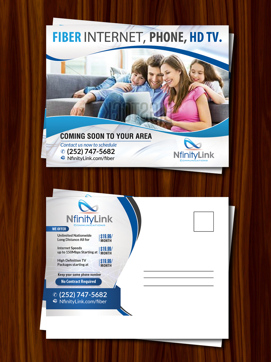 Postcard Design by debdesign for Infinity Network Services, Inc. | Design #10201218