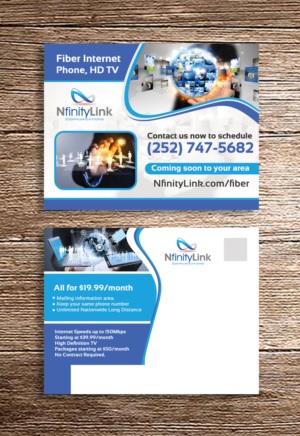 Postcard Design by debdesign for Infinity Network Services, Inc. | Design: #9980098