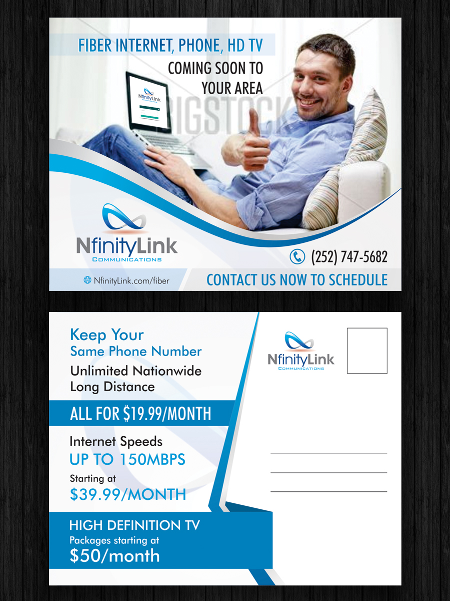 Postcard Design by ecorokerz for Infinity Network Services, Inc. | Design #10002121