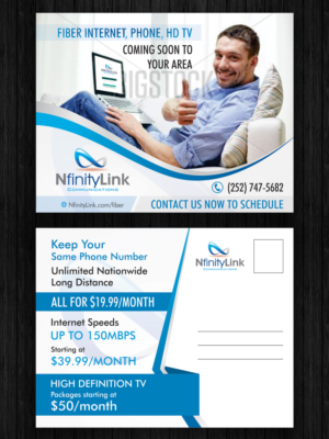 Postcard Design by ecorokerz for Infinity Network Services, Inc. | Design #10002121