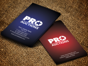 Online Auction Business Needs a Business Card Design | Visitenkarten-Design von Sandaruwan