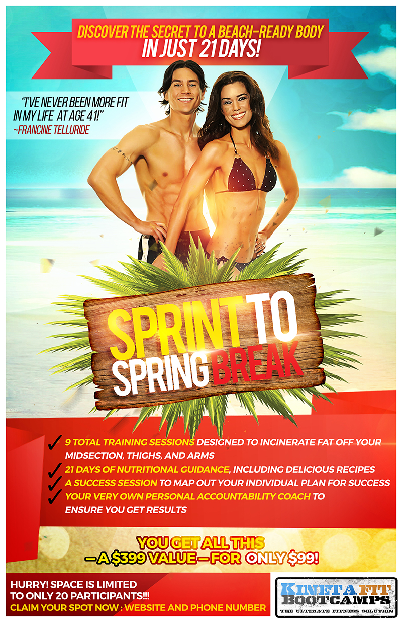 Poster Design by B L X C K_R X I N B O W for Kinetafit | Design #10089854