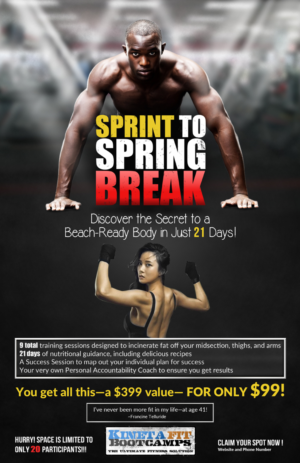 Sprint to Spring Break  21 day Challenge | Diseño de Póster por Gfx.26™