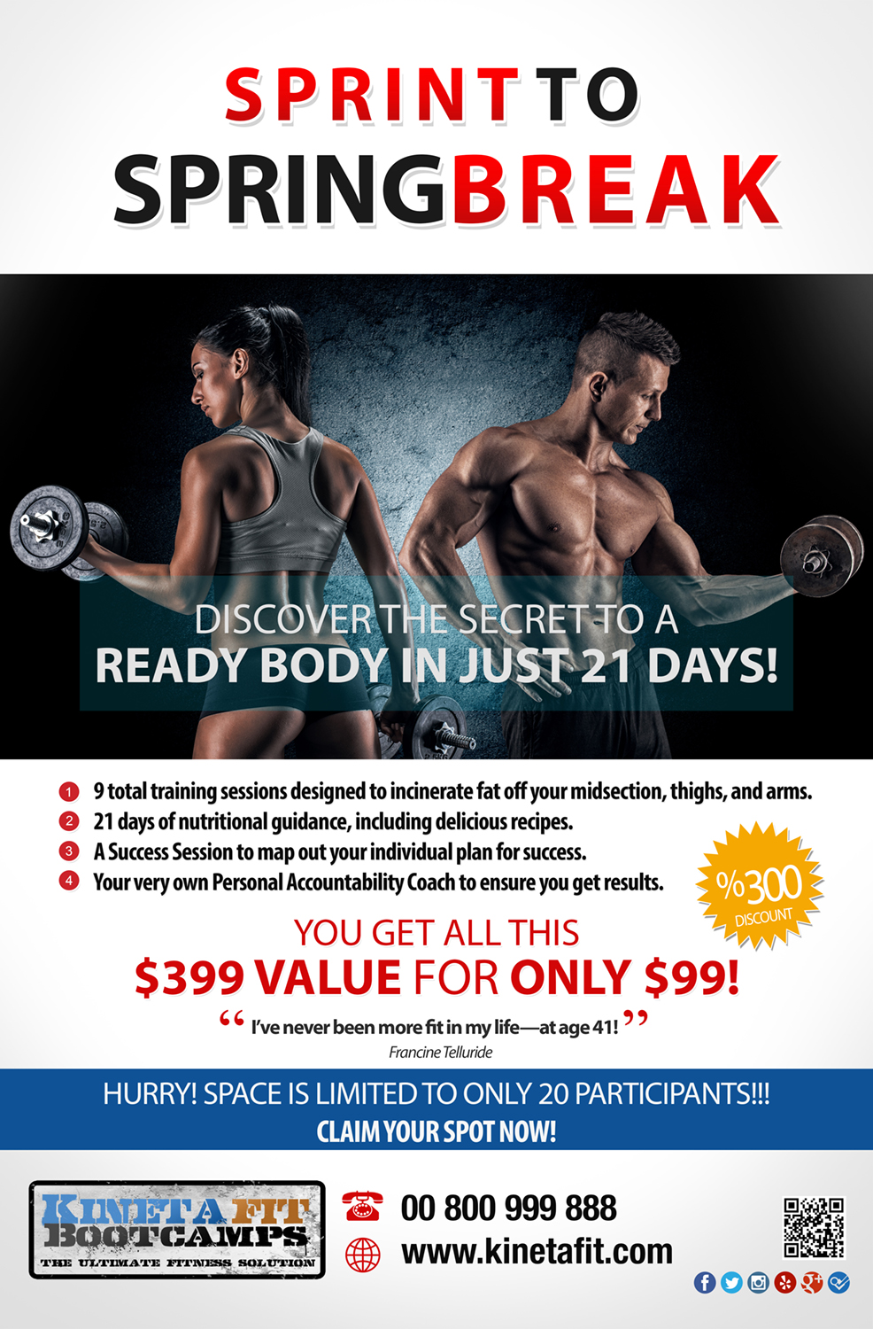 Poster Design by VEGA-Designs for Kinetafit | Design #10081771