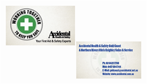 Business Card Design by iAmManab for Accidental Health and Safety | Design #2143755