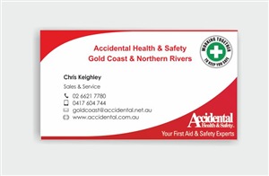 Business Card Design by IneseRo for Accidental Health and Safety | Design: #2143114