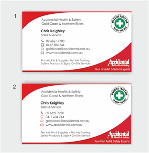 Business Card Design by IneseRo for Accidental Health and Safety | Design: #2146509