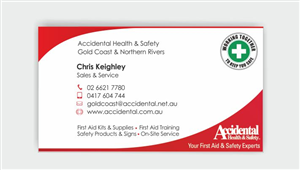 Business Card Design by IneseRo for Accidental Health and Safety | Design #2146704