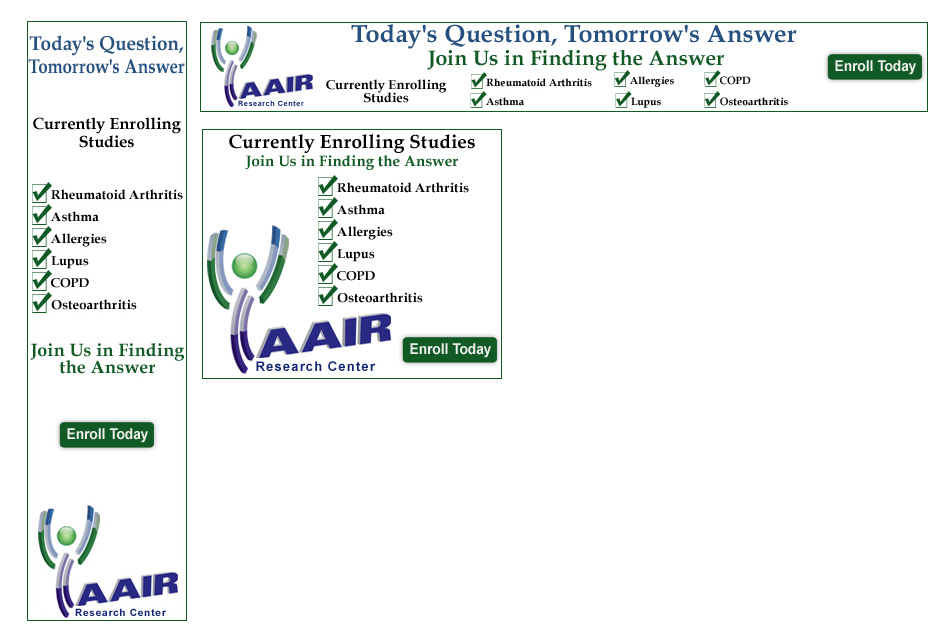 Banner Ad Design by KimballDesigns for AAIR | Design #440966