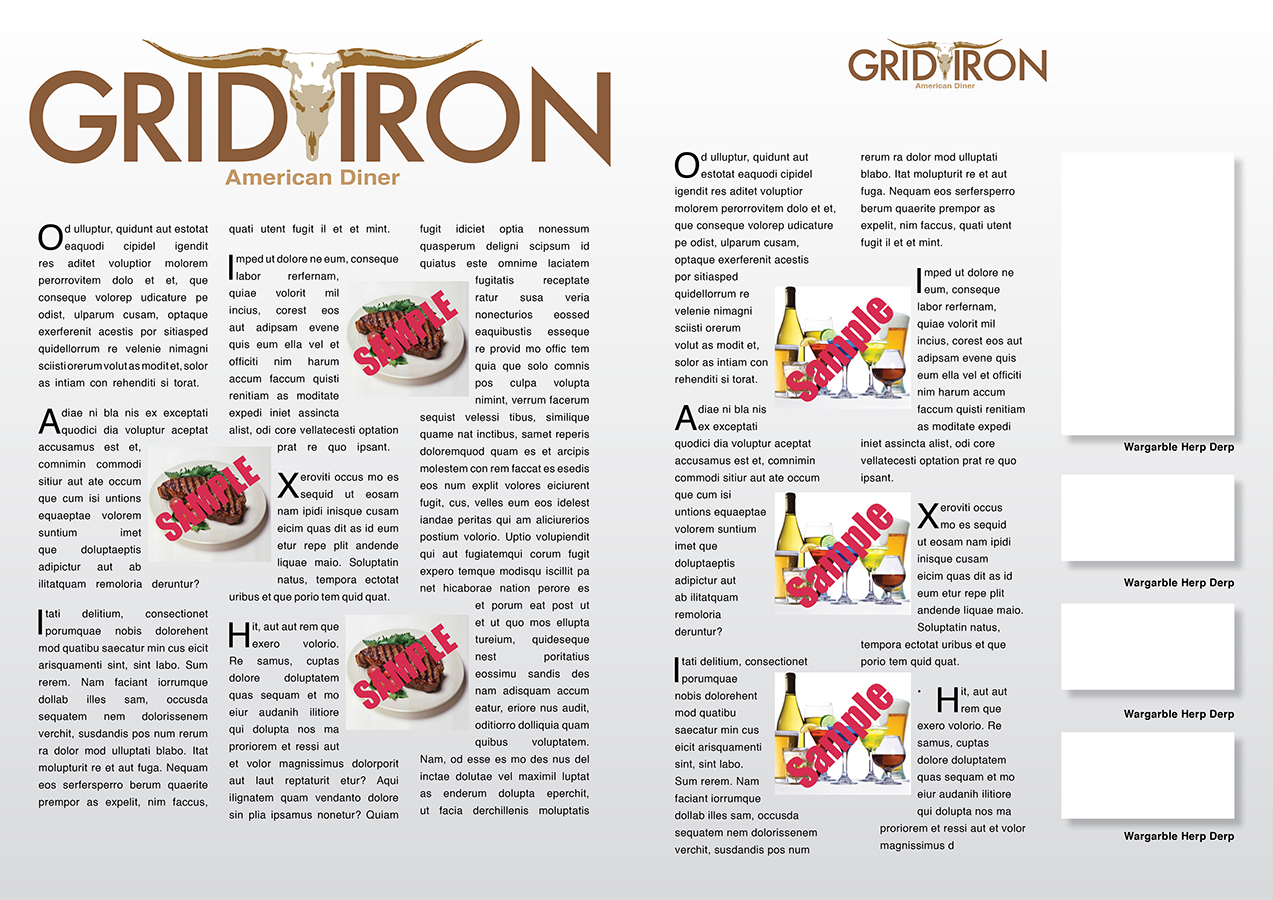 Logo Design by Graphic Device for Gridiron Restaurants Ltd | Design #2143478
