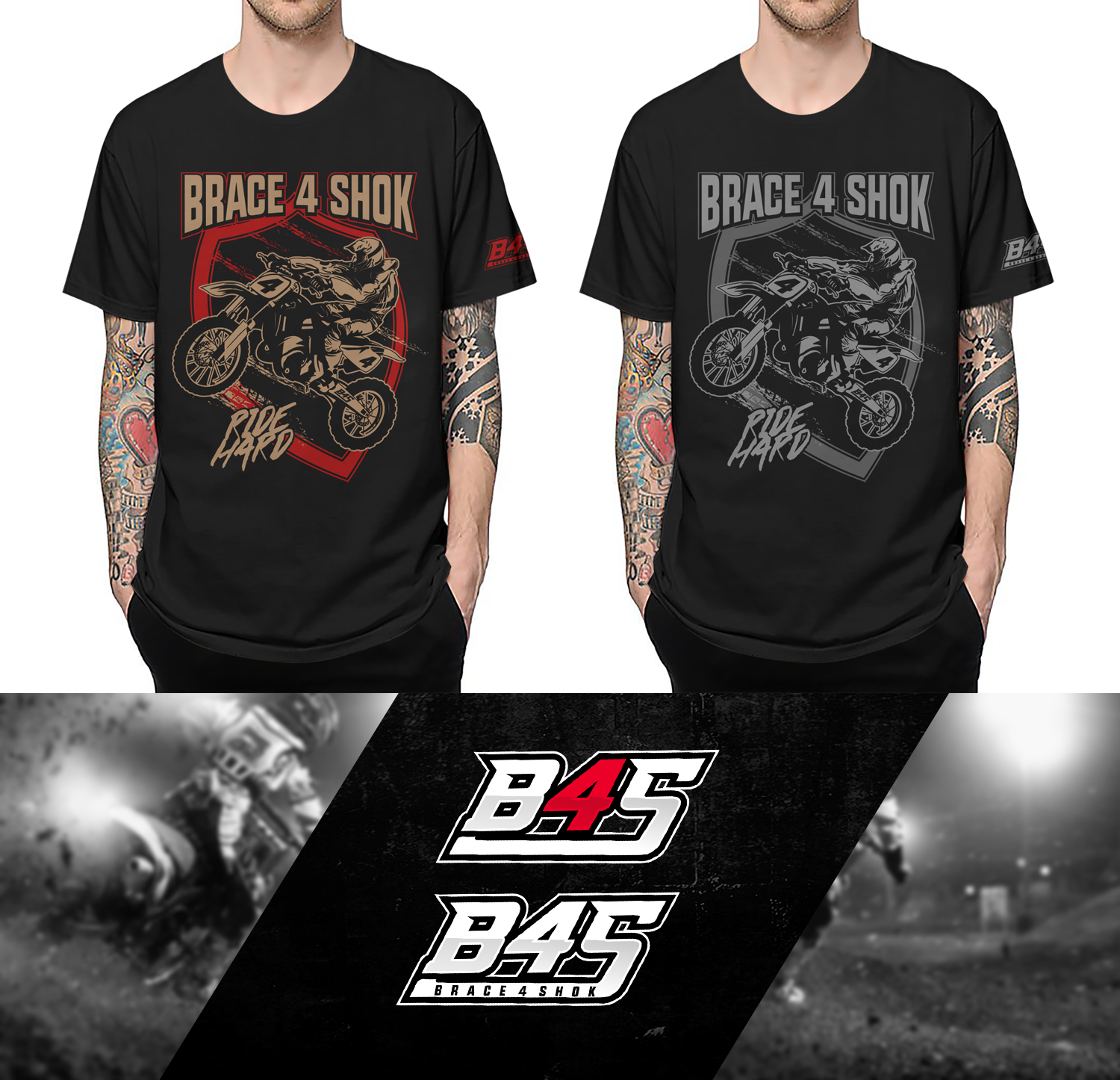 T-shirt Design by Rockalight for Brace4Shok | Design #10135675