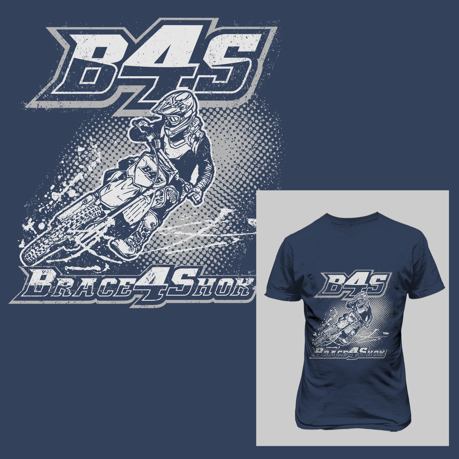 T-shirt Design by Devondad for Brace4Shok | Design #10091418