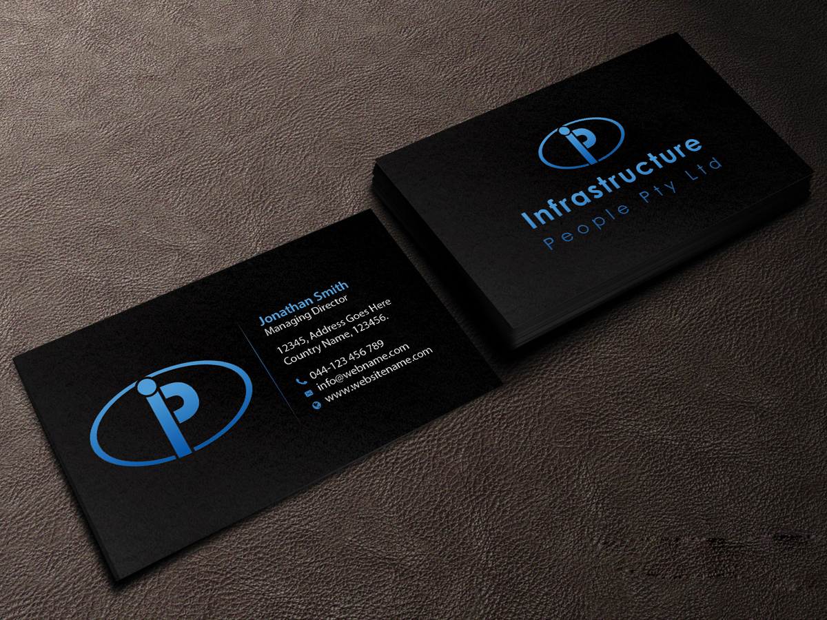 Design de Carte de Visite par Creations Box 2015 pour Infrastructure People Pty Ltd | Design #10081278