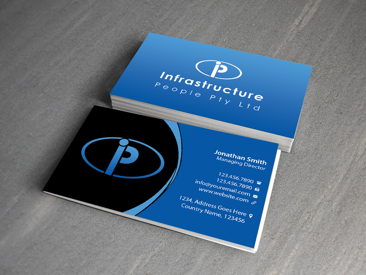 Diseño de Tarjeta de Presentación por Creations Box 2015 para Infrastructure People Pty Ltd | Diseño #10081283