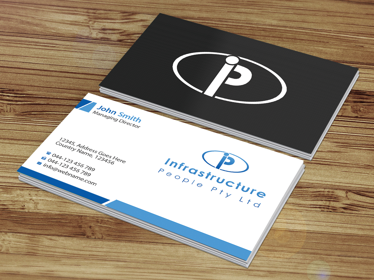 Diseño de Tarjeta de Presentación por Creations Box 2015 para Infrastructure People Pty Ltd | Diseño #10081287