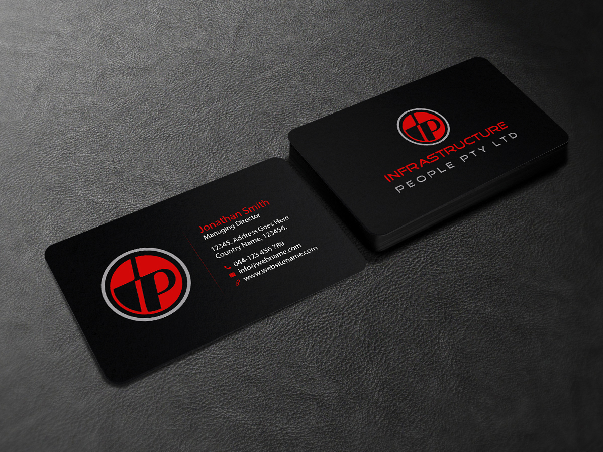 Design de Carte de Visite par Creations Box 2015 pour Infrastructure People Pty Ltd | Design #10081301