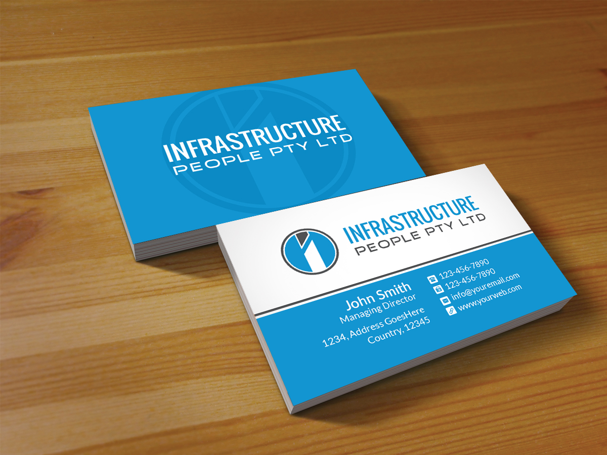 Design de Carte de Visite par Creations Box 2015 pour Infrastructure People Pty Ltd | Design #10081303