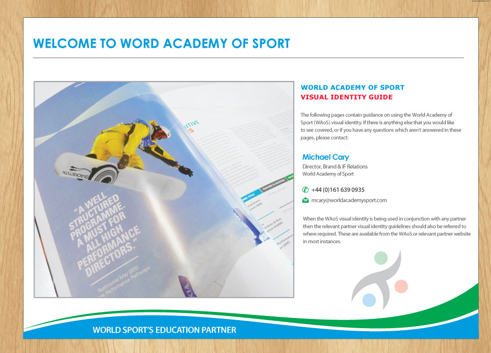 Word Template Design by Infinitive Technology for World Academy of Sport | Design #10112933