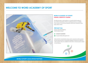 Word Template Design by Infinitive Technology for World Academy of Sport | Design: #10112933