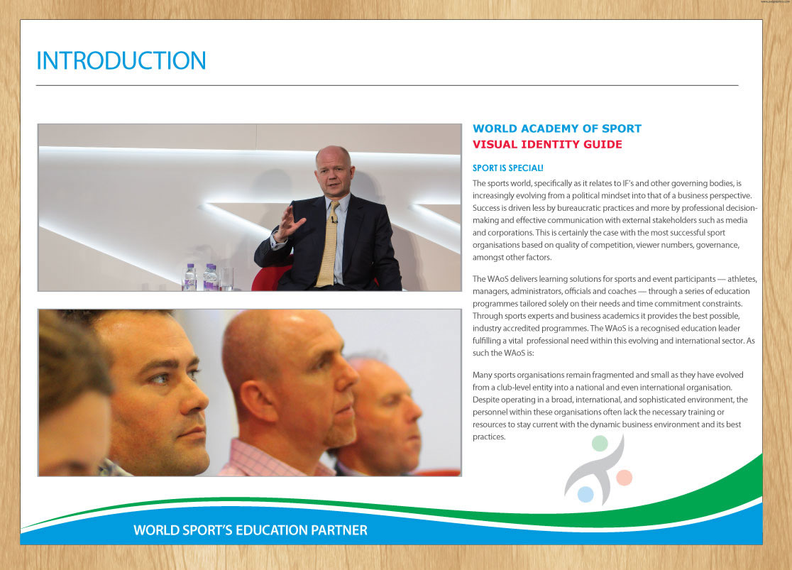 Word Template Design by Infinitive Technology for World Academy of Sport | Design #10112934