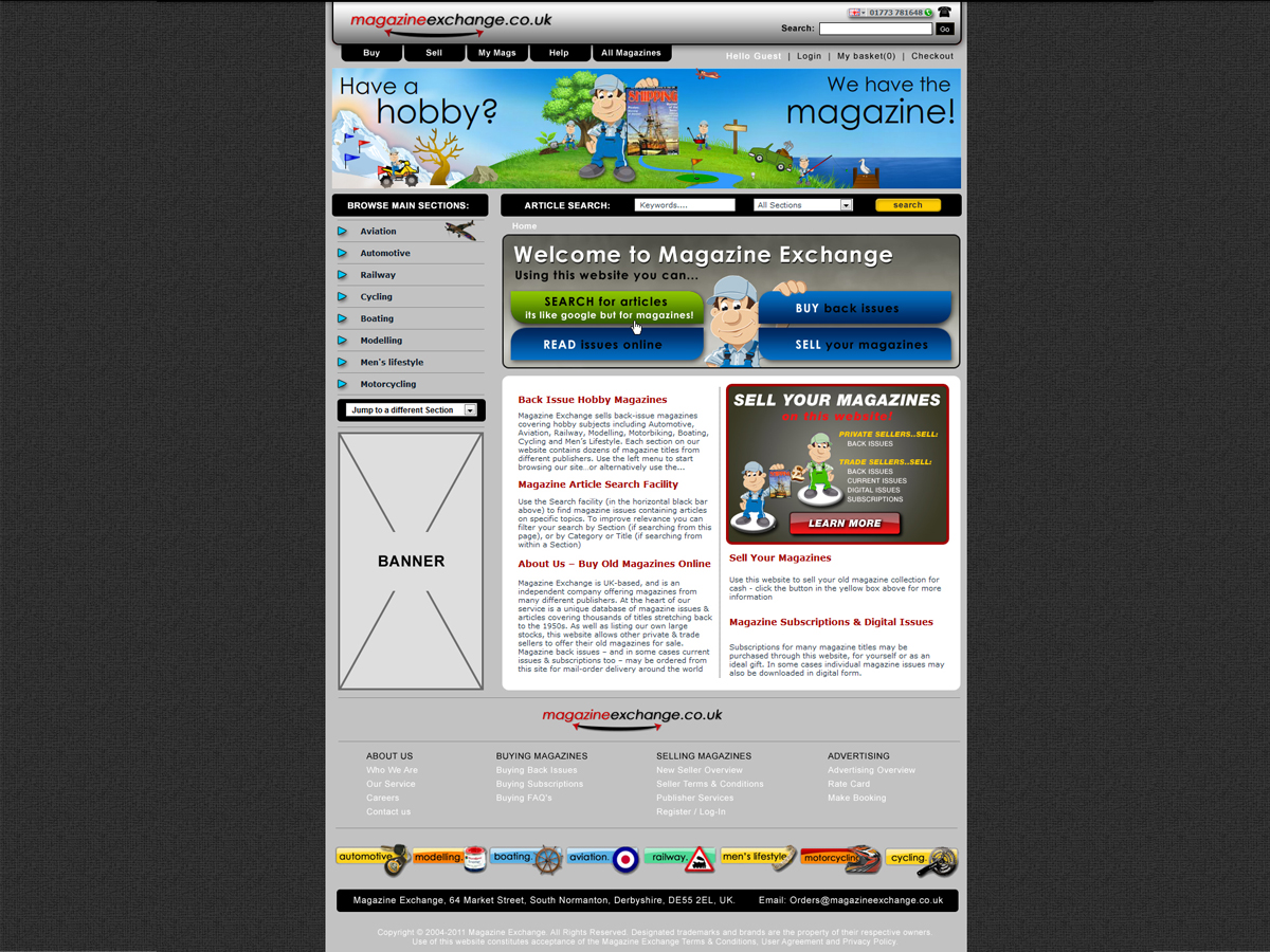 Web Design by neboica for Magazine Exchange | Design #450753