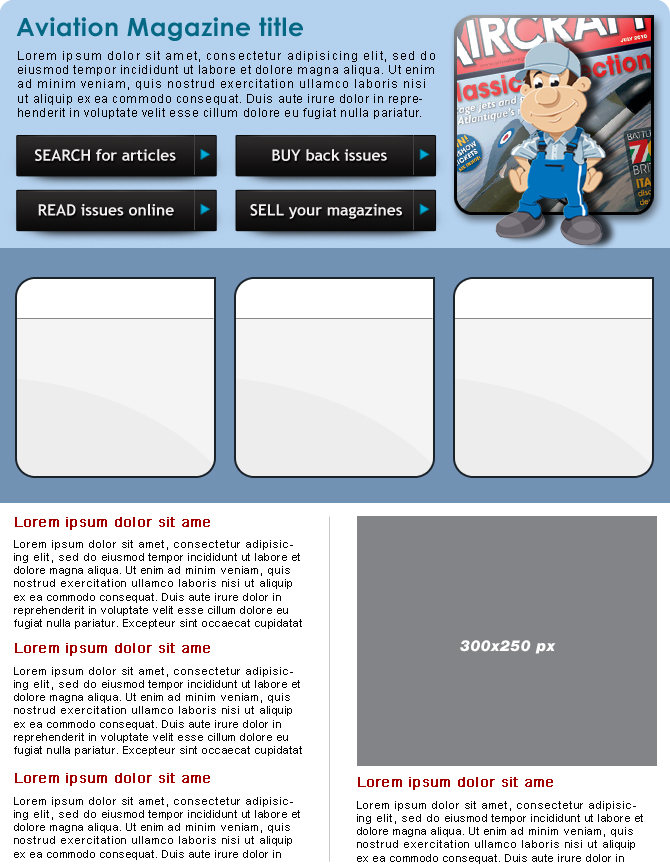 Web Design par neboica pour Magazine Exchange | Design #454524