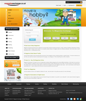 Web Design by pb for Magazine Exchange | Design: #460970