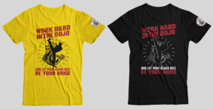T-shirt design - Black Belt International Grading | Design de T-shirt par Rockalight