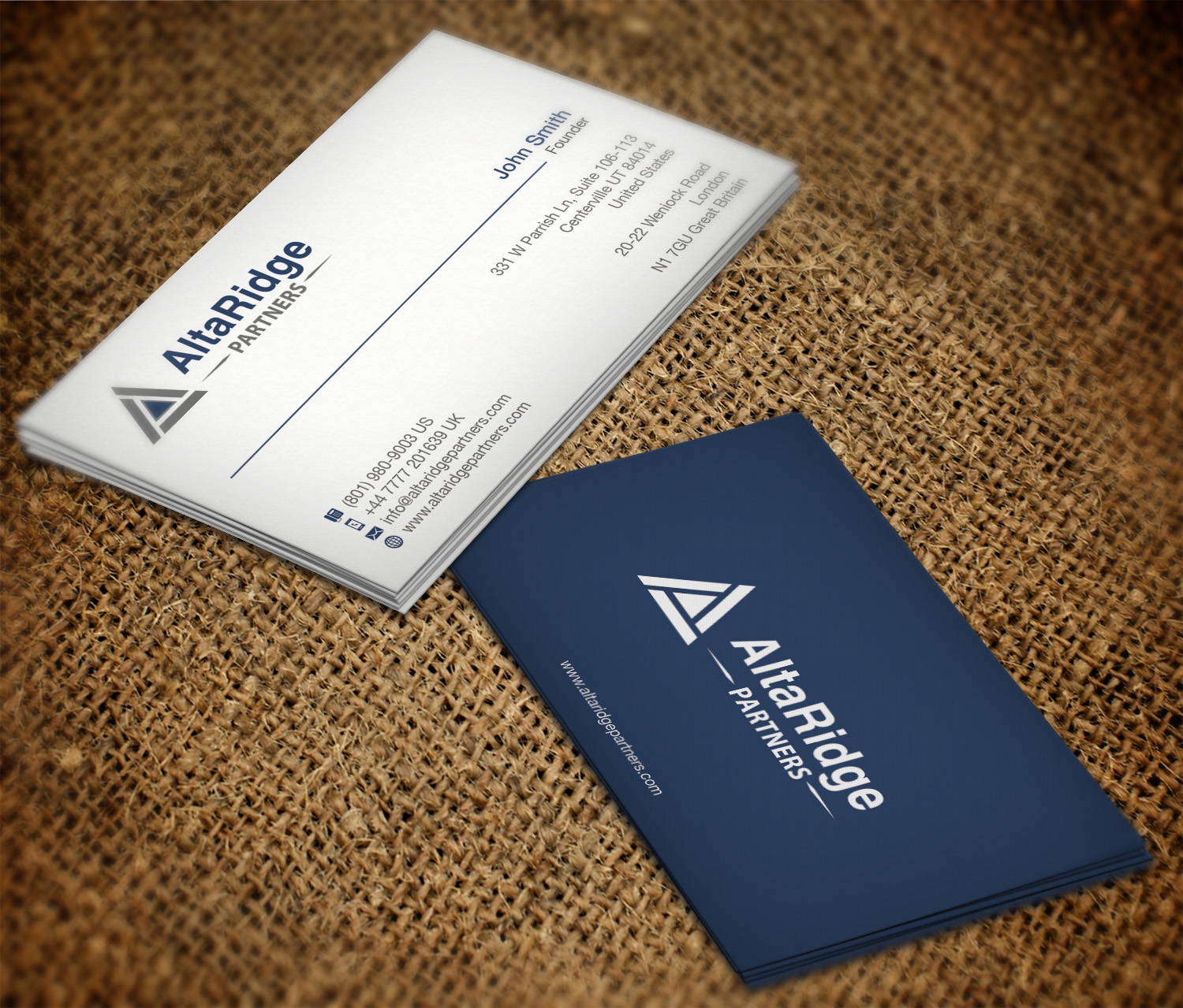 Business Card Design by WebixBD for AltaRidge Partners | Design #10051571